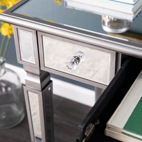 Image of Mirrored workstation or vanity desk w/ ample storage Image 6