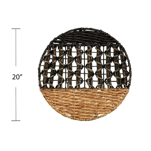 Image of Water hyacinth woven wall hanging Image 7