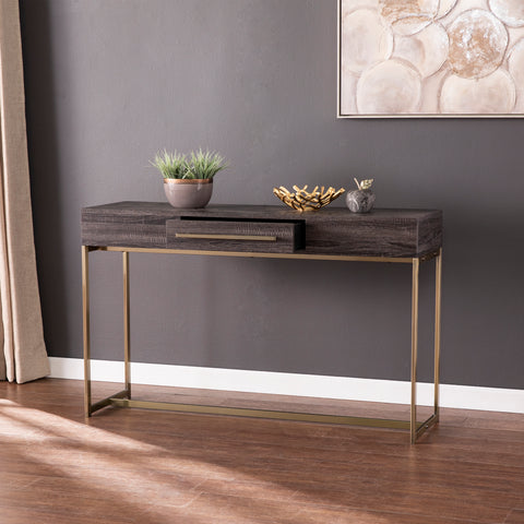 Image of Two-tone storage sofa table Image 3