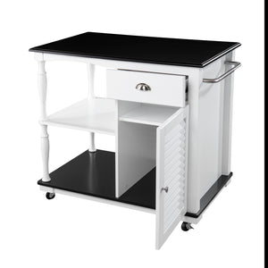 Muxlow Rolling Kitchen Island w/ Storage