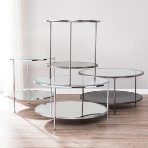 Risa End Table - Glam Style - Chrome