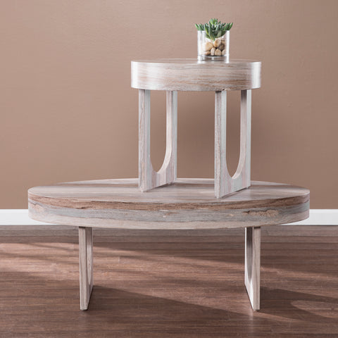 Image of Modern faux marble coffee table Image 7