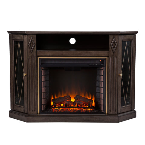 Image of Electric fireplace media console Image 3