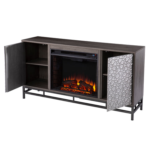 Image of Electric fireplace w/ media storage Image 7