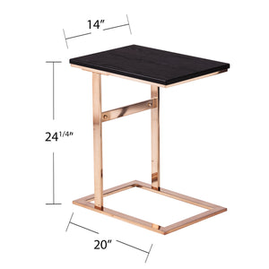 Modern task table w/ metal base Image 7