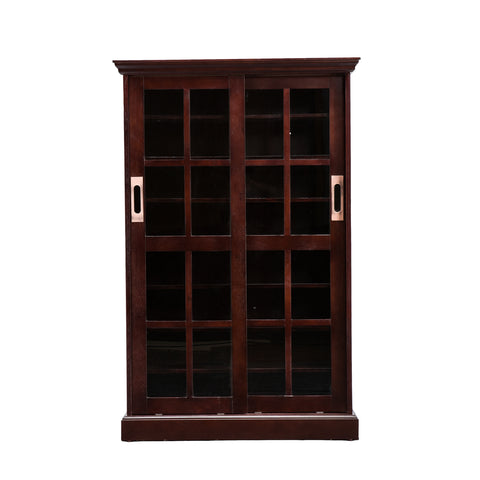 Image of Media Cabinet w/ Sliding Doors - Espresso