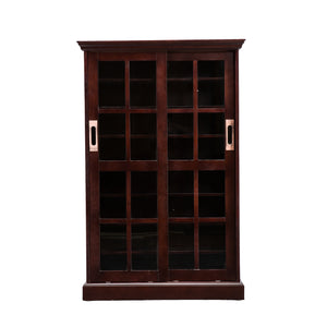 Media Cabinet w/ Sliding Doors - Espresso