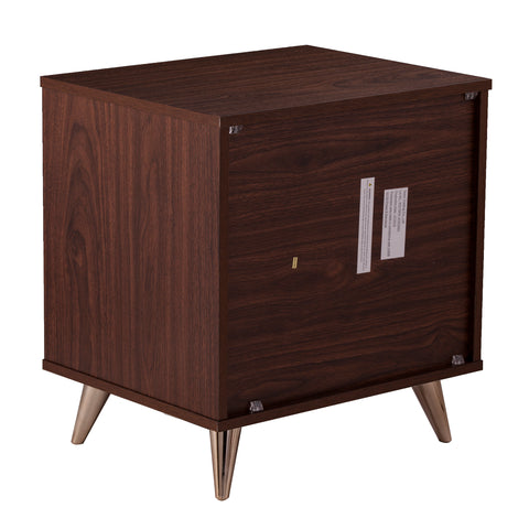 Image of Oren Modern Bedside Table w/ Drawers