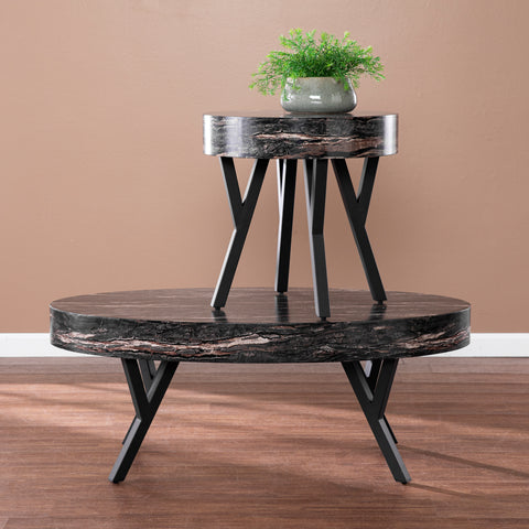 Image of Modern round side table Image 7