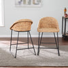 Pair of water hyacinth counter stools Image 1