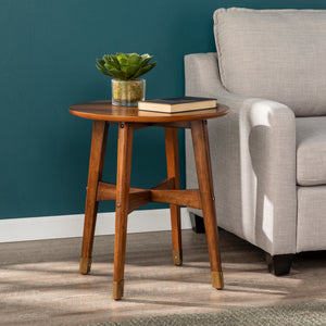 Rhoda Round Midcentury Modern End Table