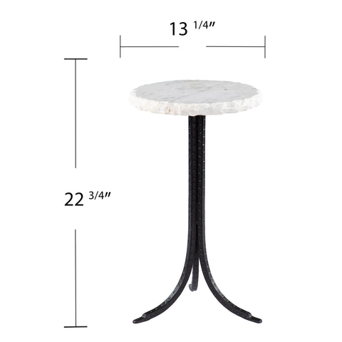 Image of Side table with marble tabletop Image 6