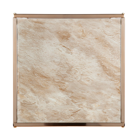 Image of Simondley Faux Marble End Table