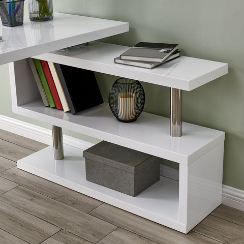 Image of Yates Multifunctional Corner/L Desk w/ Shelves