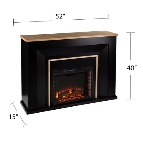 Image of Two-tone electric fireplace Image 8