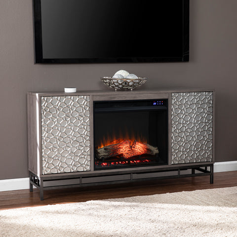 Image of Electric fireplace w/ media storage Image 1