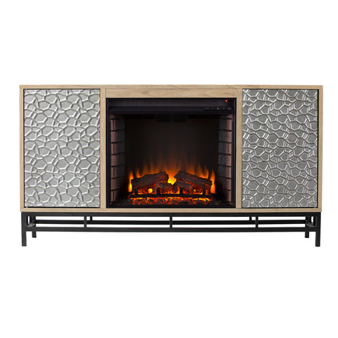 Image of Electric fireplace w/ media storage Image 4