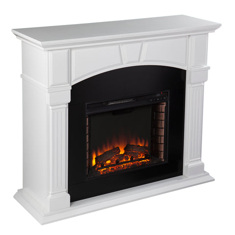 Image of Two-tone hued electric fireplace Image 6