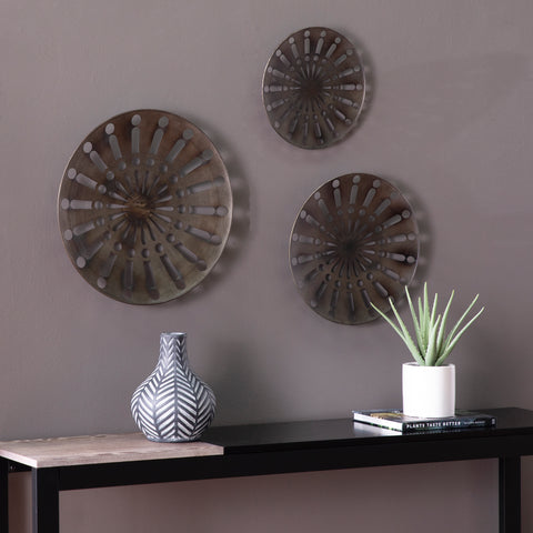 Image of Wassleby Round Wall Art – 3pc Set