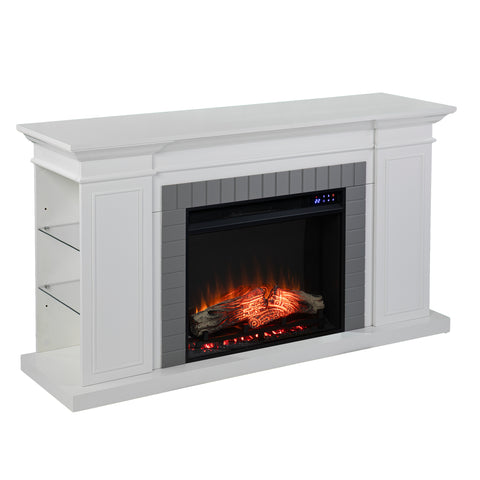 Image of Electric fireplace w/ storage Image 6