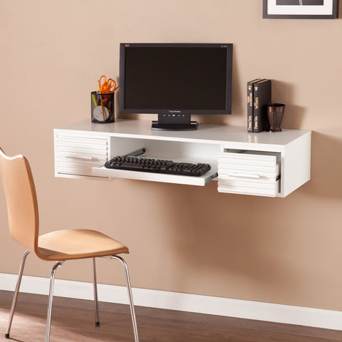 Image of Simon Wall Mount Desk - White