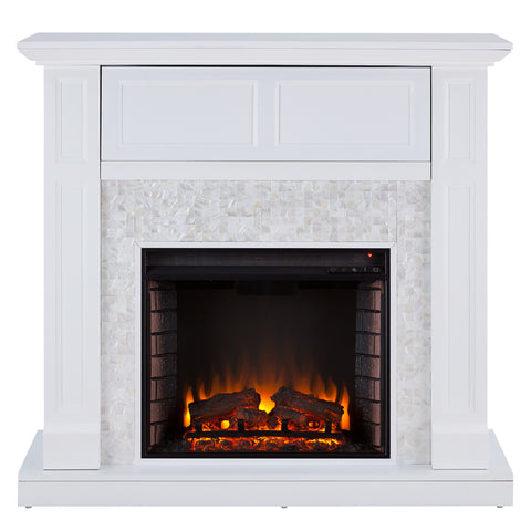 Image of Charming tiled media fireplace Image 3