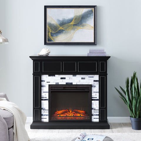 Image of Authentic marble fireplace mantel Image 1