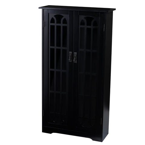 Image of Double-door cabinet w/ media storage Image 3