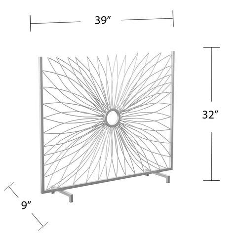 Image of Freestanding metal fireplace screen Image 6