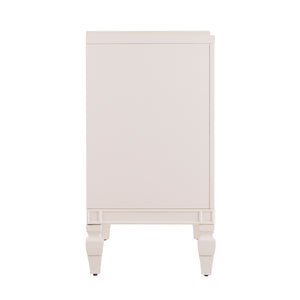 Tropman Antique White Low-Profile Accent Cabinet