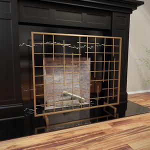 Decorative fireplace screen Image 1