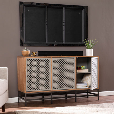 Image of TV stand w/ media storage Image 3