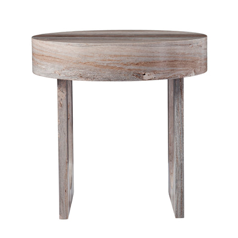 Image of Modern faux marble side table Image 3