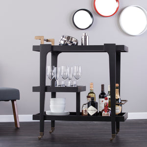 3-tier bar or serving cart Image 1