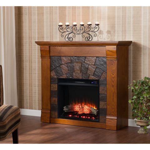 Image of Handsome electric fireplace TV stand Image 3