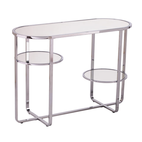 Image of Maxina Mirrored Console Table w/ Storage