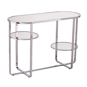 Maxina Mirrored Console Table w/ Storage