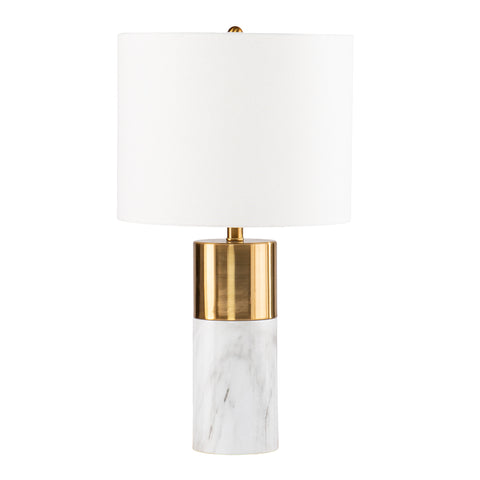 Image of Two-tone table lamp w/ shade Image 3