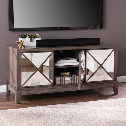 Image of Wallaston Mirrored Media Cabinet