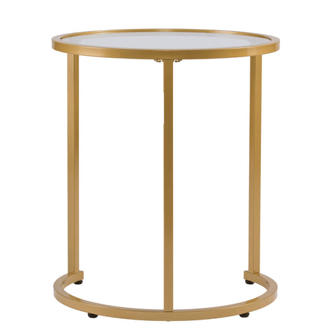 Image of Round nesting end table set Image 8