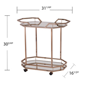 Mirrored bar cart Image 2