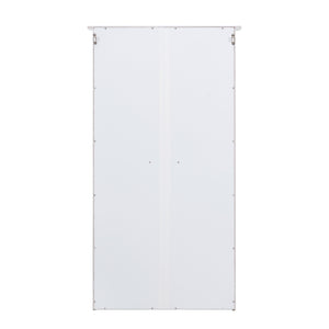 Window Pane Media Cabinet - White