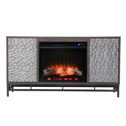 Image of Electric fireplace w/ media storage Image 3