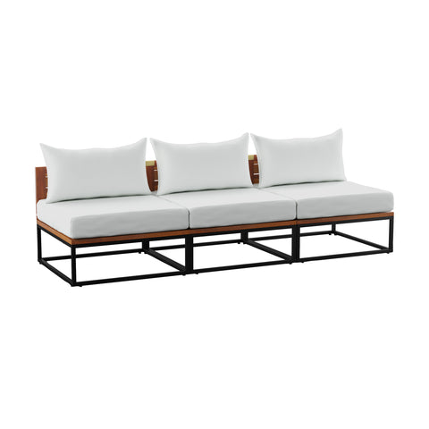 Image of Modular patio sofa w/ matching coffee table Image 3