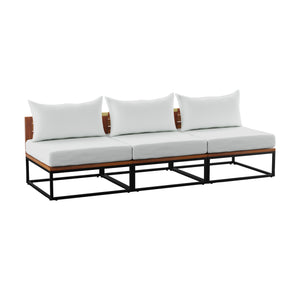 Modular patio sofa w/ matching coffee table Image 3