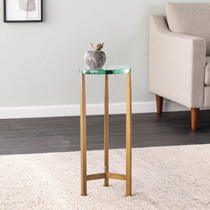 Accent table with glass tabletop Image 1