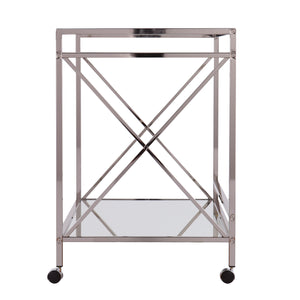 Maxton Silver Bar Cart