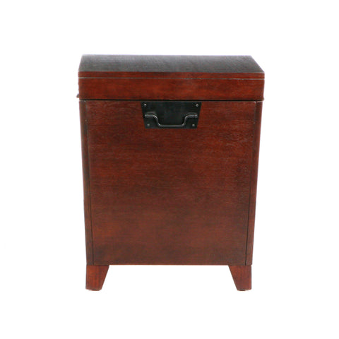 Image of Pyramid Trunk End Table - Espresso