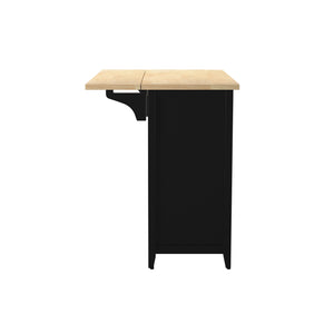 Stationary kitchen island w/ drop-leaf countertop Image 8