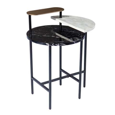 Image of Round side table with display storage Image 4